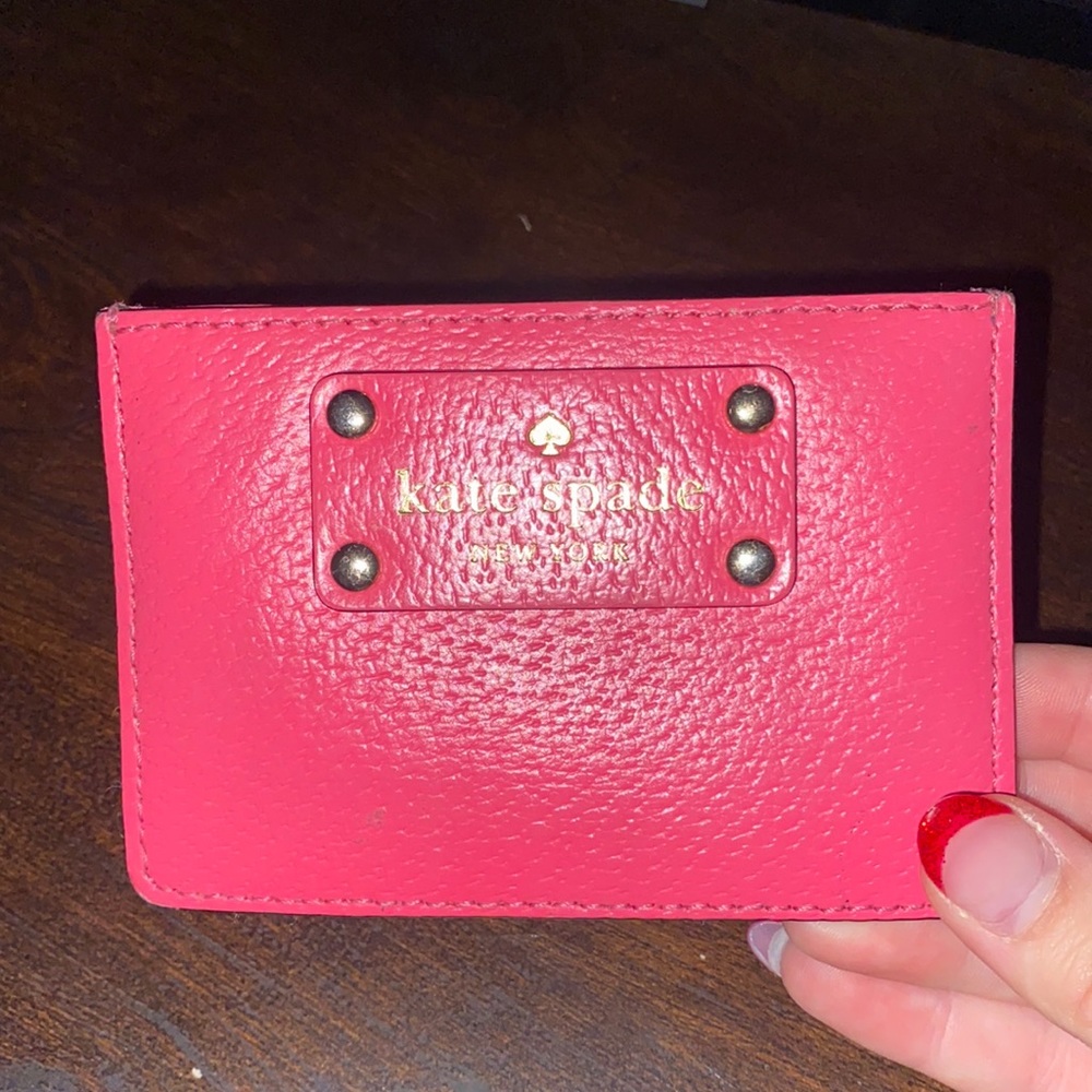 Pink kate spade card case 💗